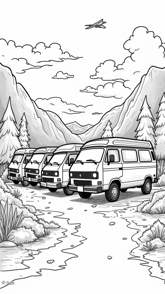 coloring pages vans